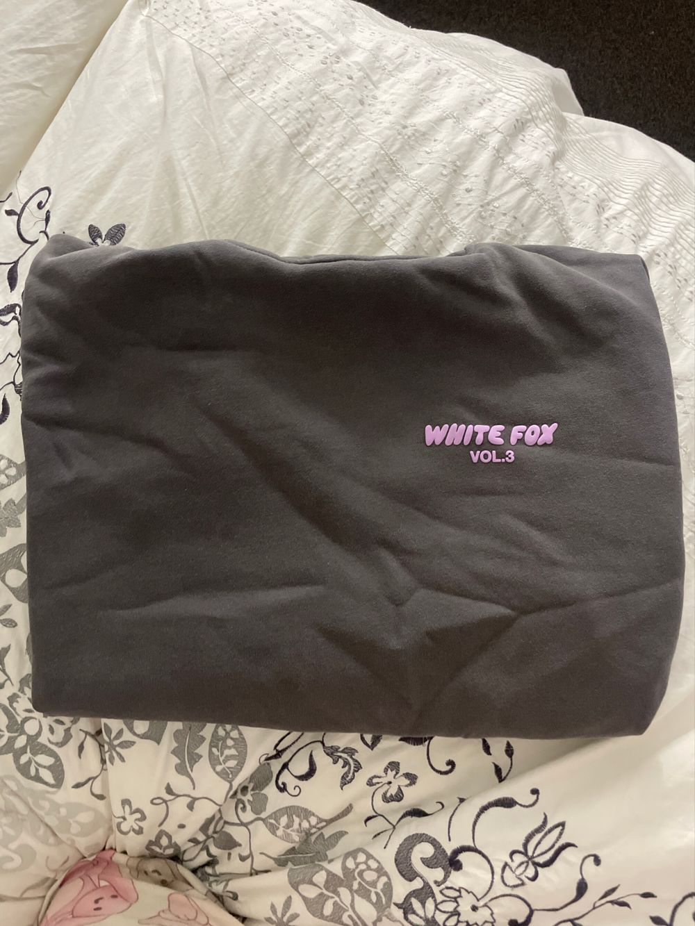 White Fox Grey Hoodie