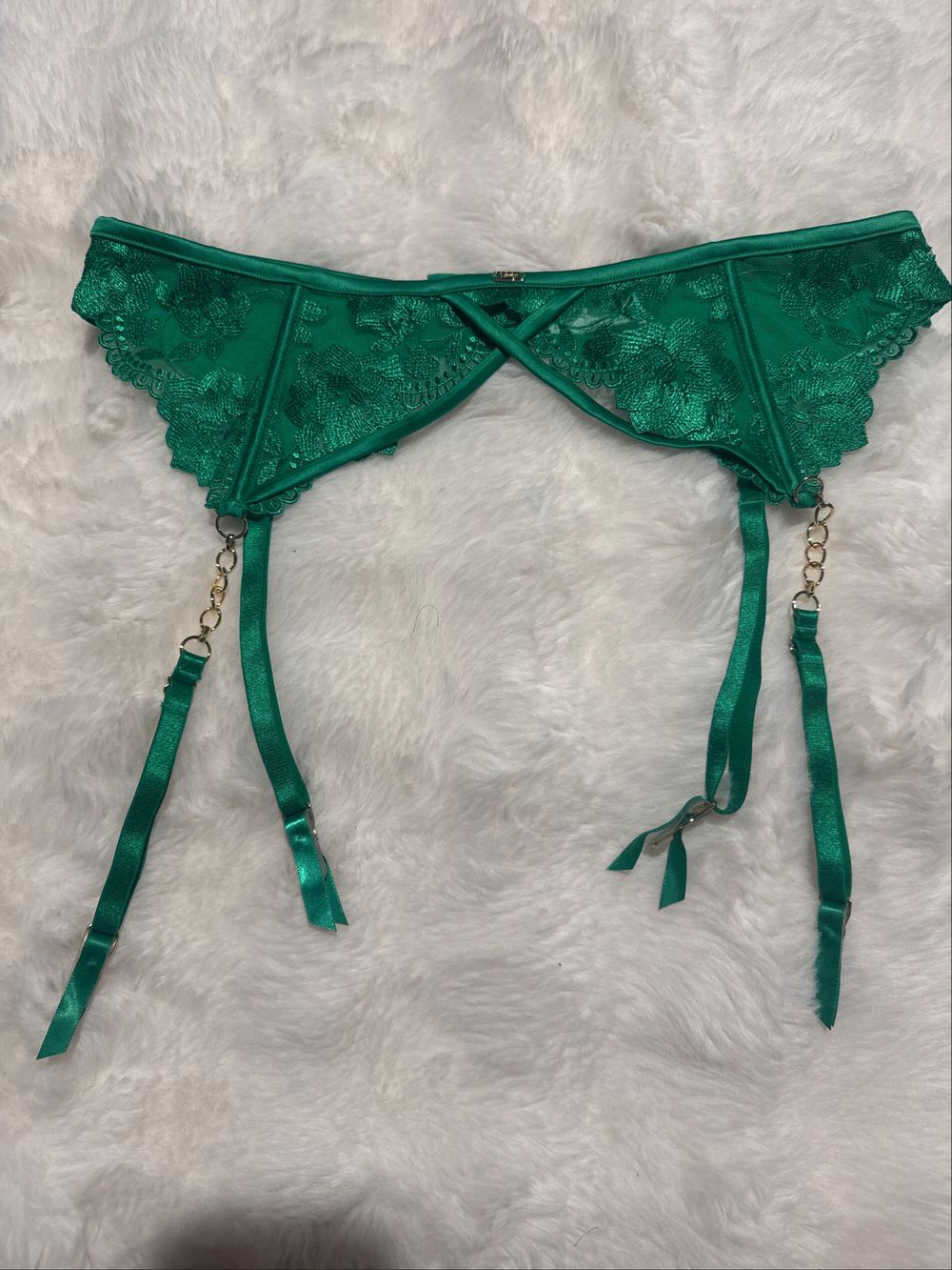 Bras N Things Green Suspender