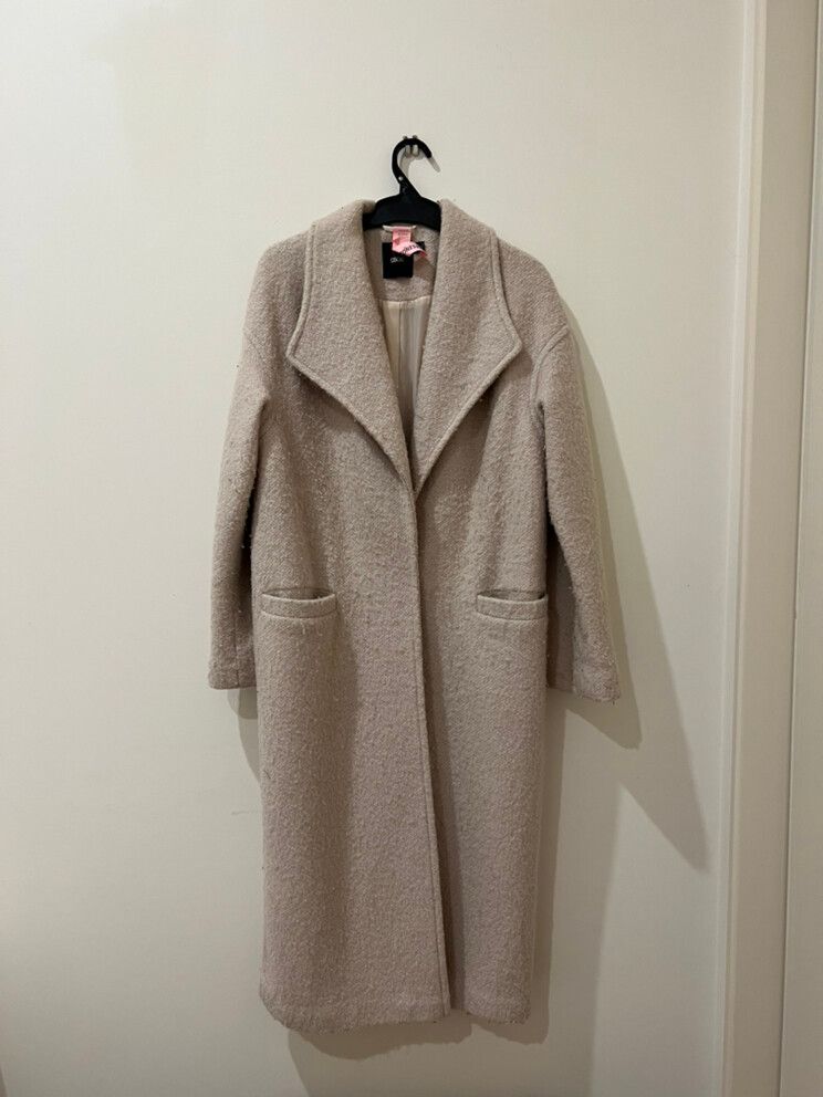 Beige Oversized Coat