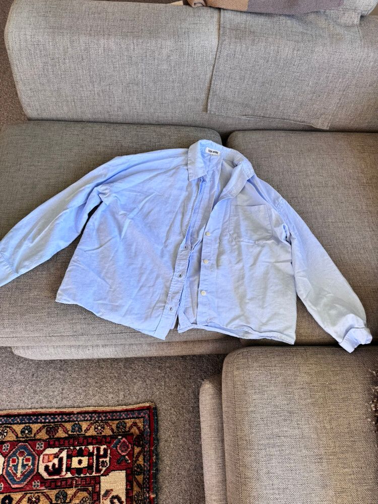 Djerf avenue button up shirt blue