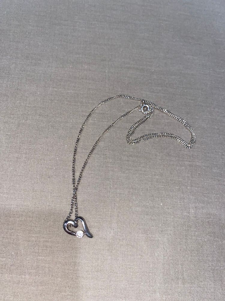 Heart And Diamond Necklace