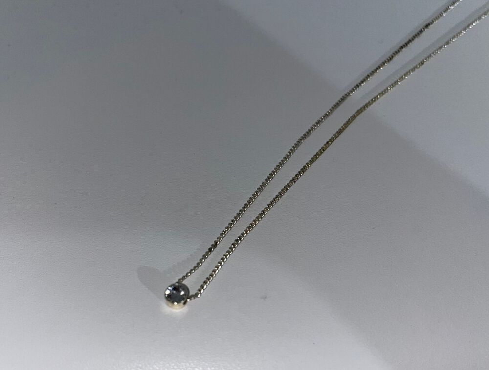 Silver Diamond Necklace