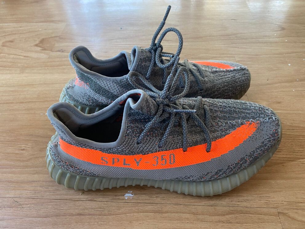 Used Yeezy 350 V2 Beluga (orange stripe)