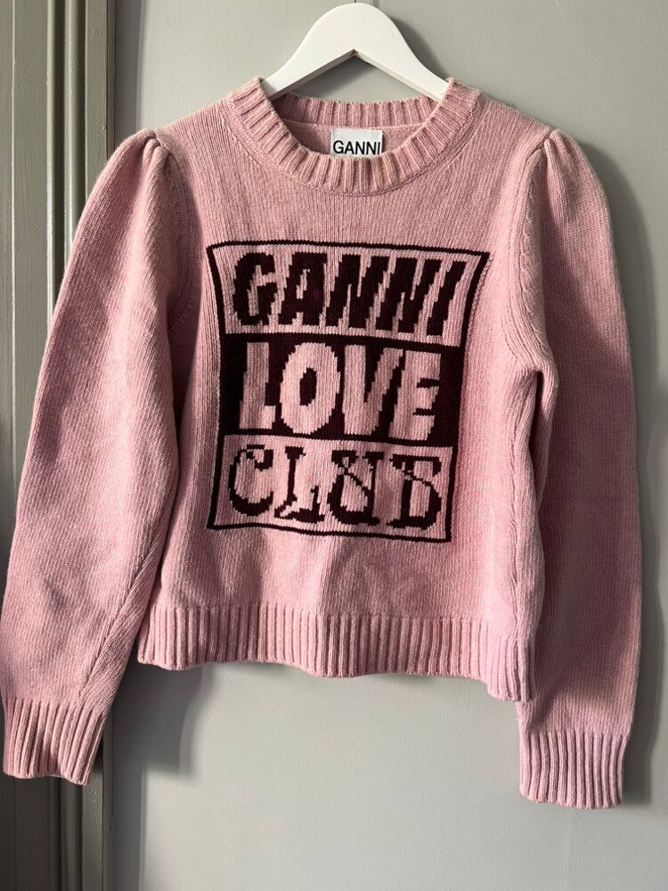 Ganni Pink Knit Jumper