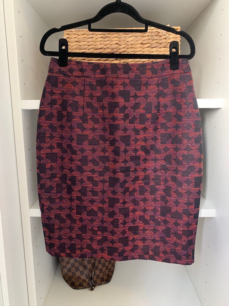 Jacquard Pencil Skirt