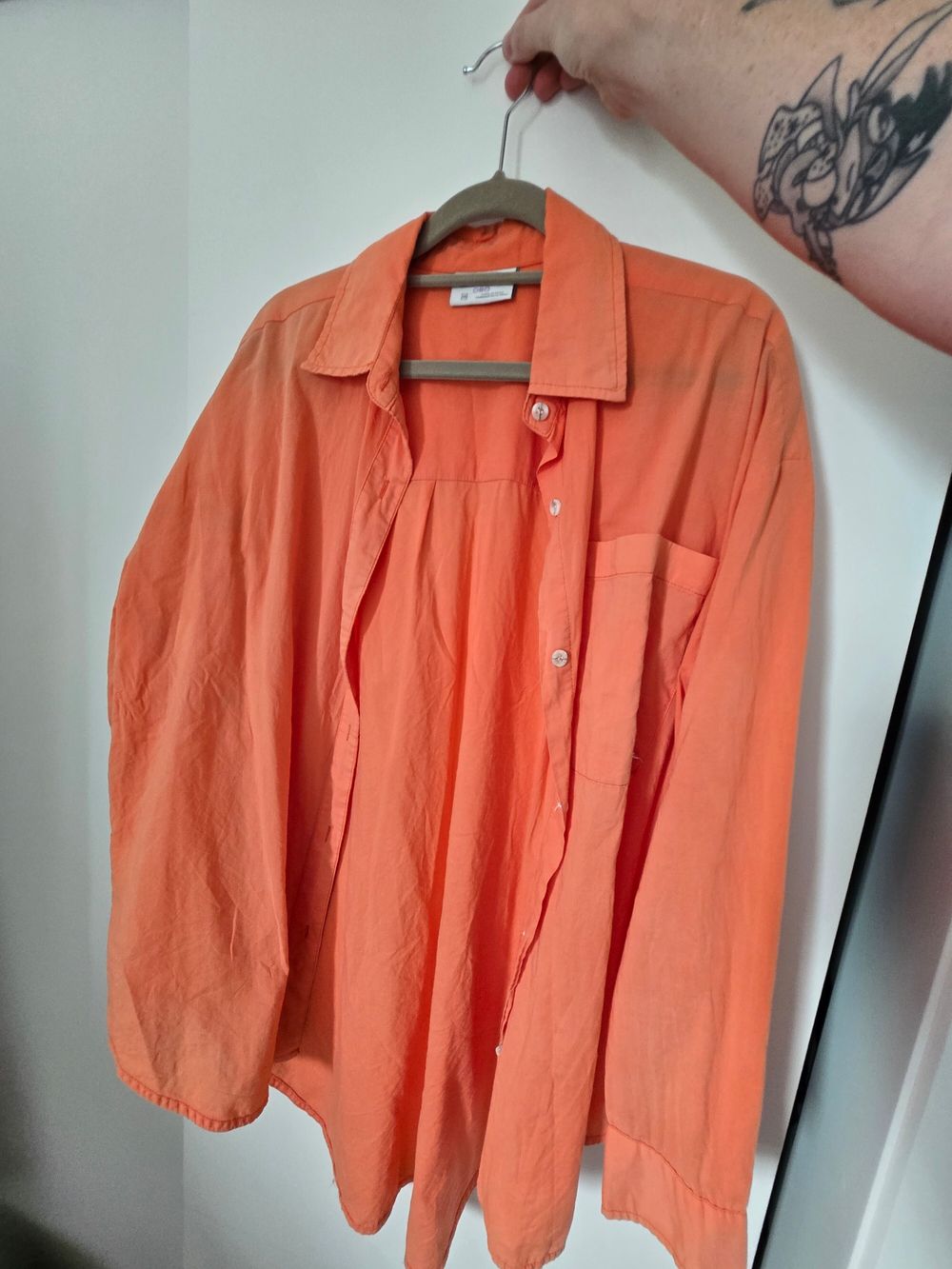 Misfit oversized orange shirt