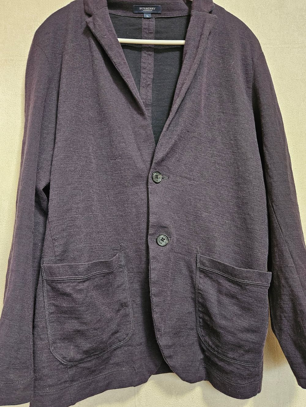 VINTAGE  BURBERRY 100% Wool BLAZER COAT SZ Large