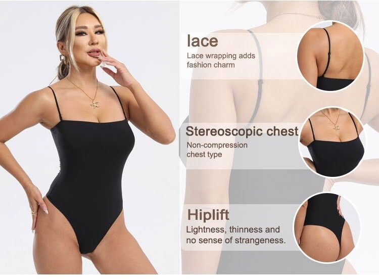 Pink and Black Lace Bodysuits for Shapping Sz L