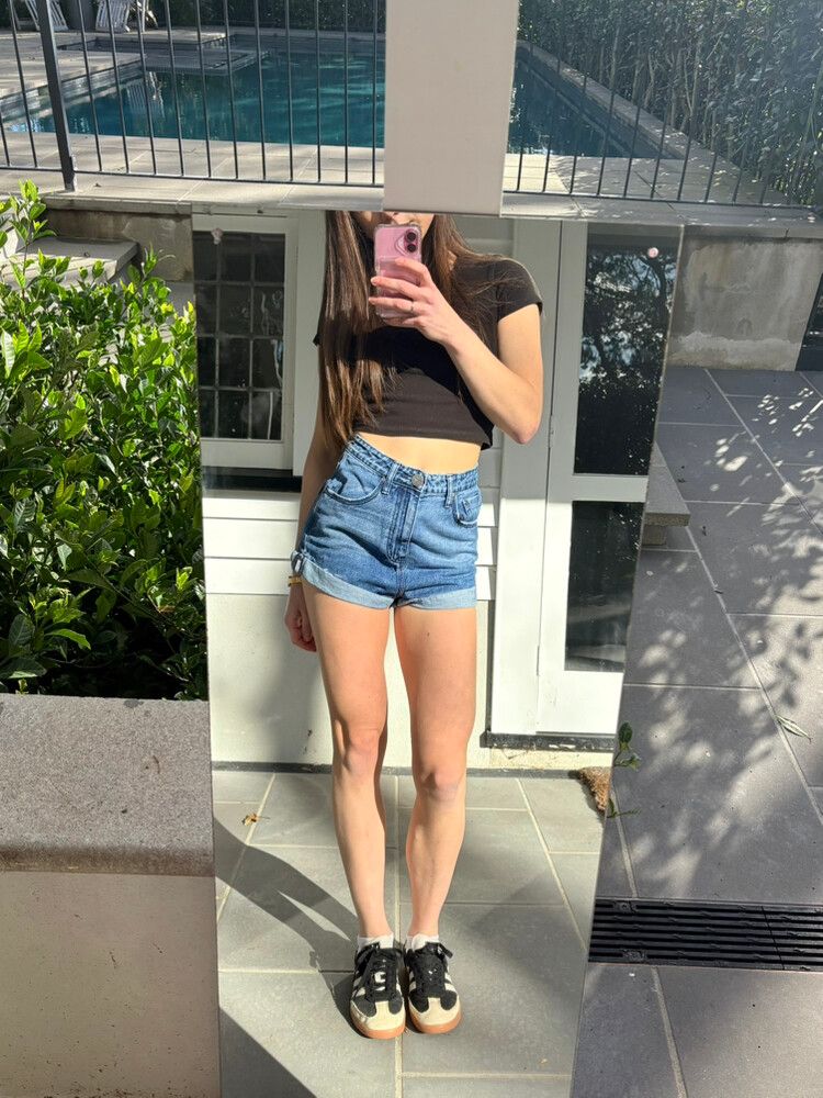 High-rise Denim Shorts Size 24