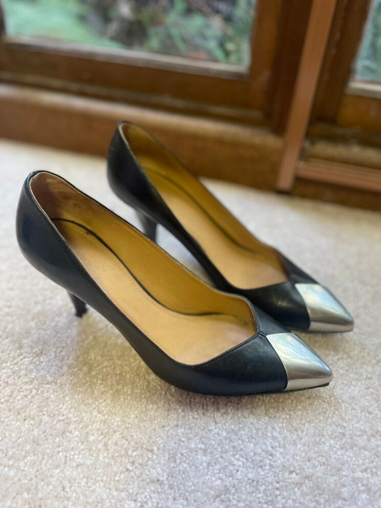 Isabel Marant Black Silver Heels