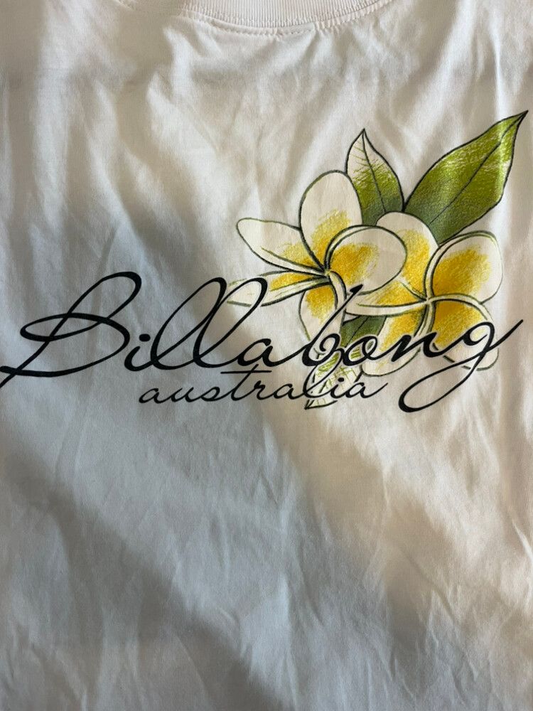Billabong White Floral T-Shirt