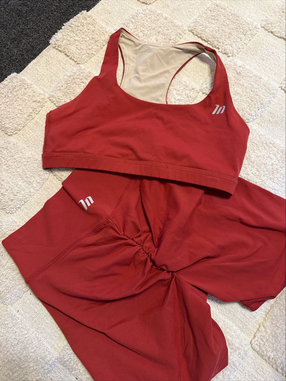 Muscle Nation Red Activewear Set