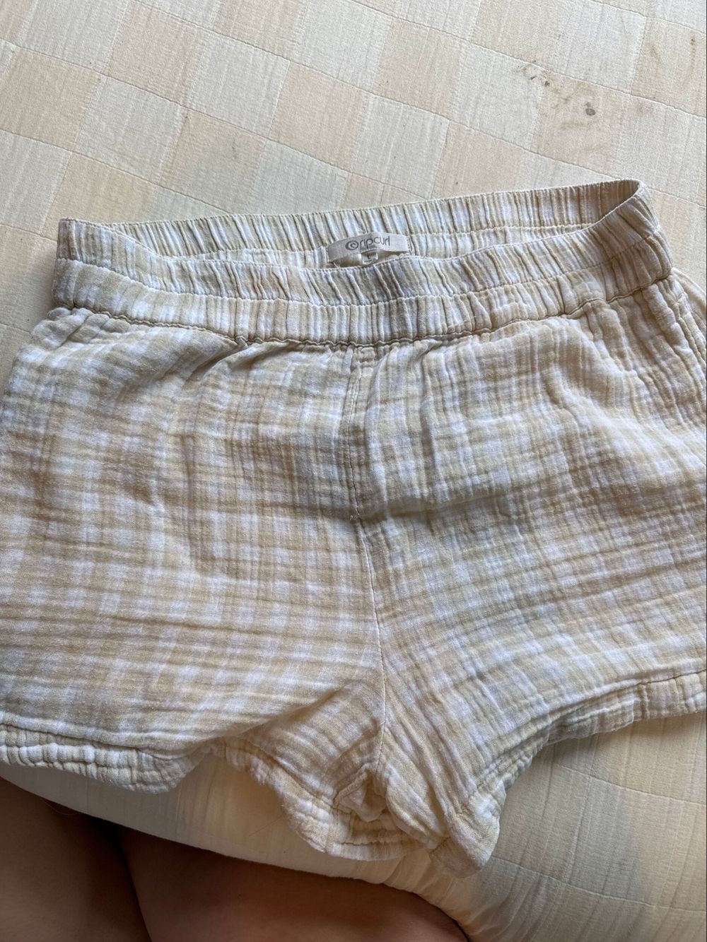 Rip Curl Beige Plaid Shorts