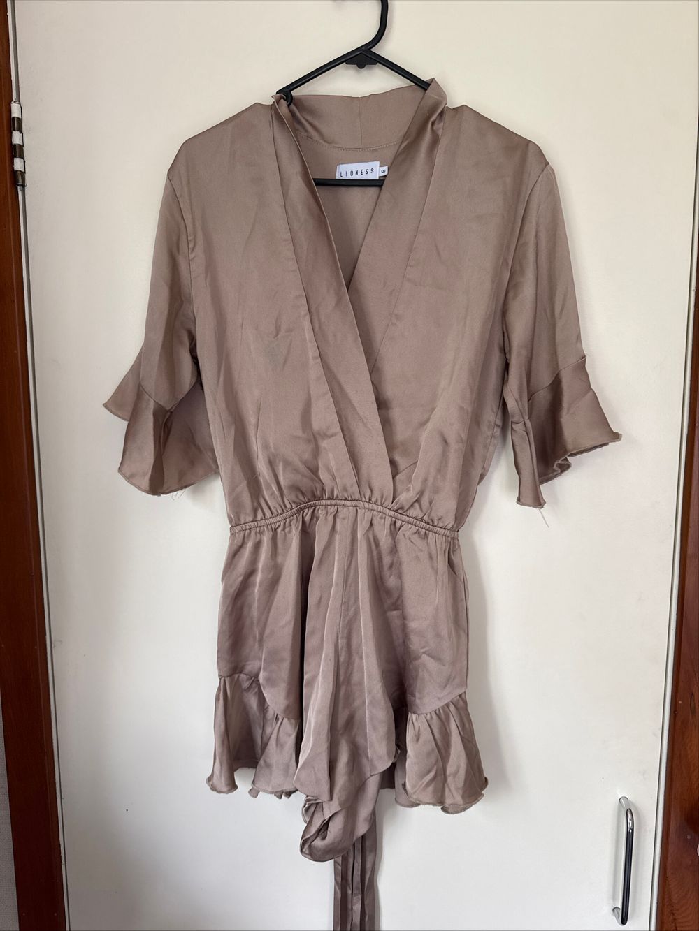 Lioness Beige Playsuit Size S