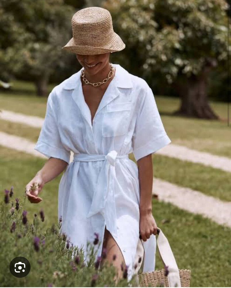 chinese dress ladies Linen Shirtdress – Lost & Found main image 1