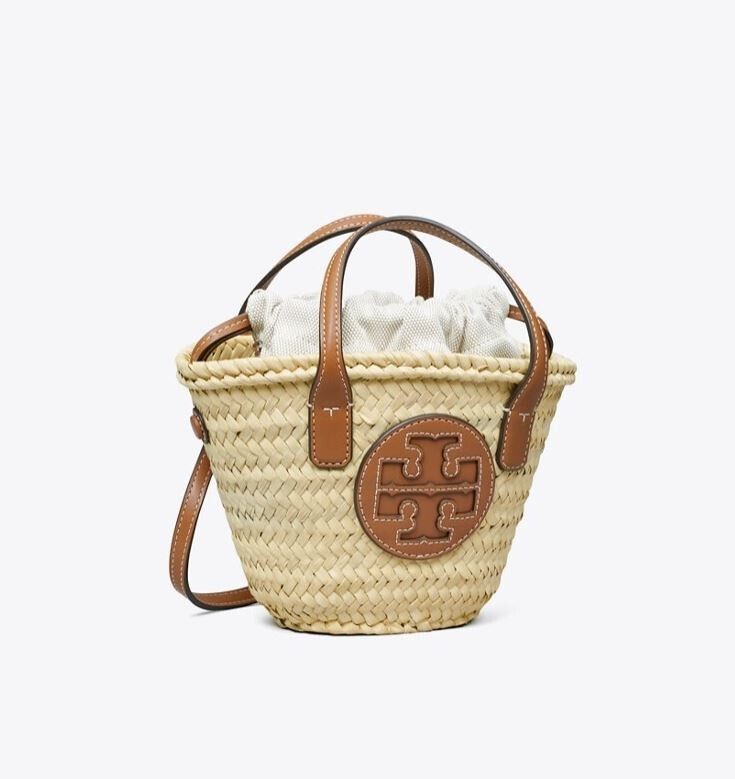 Tory Burch Ella Straw Mini Basket Bag