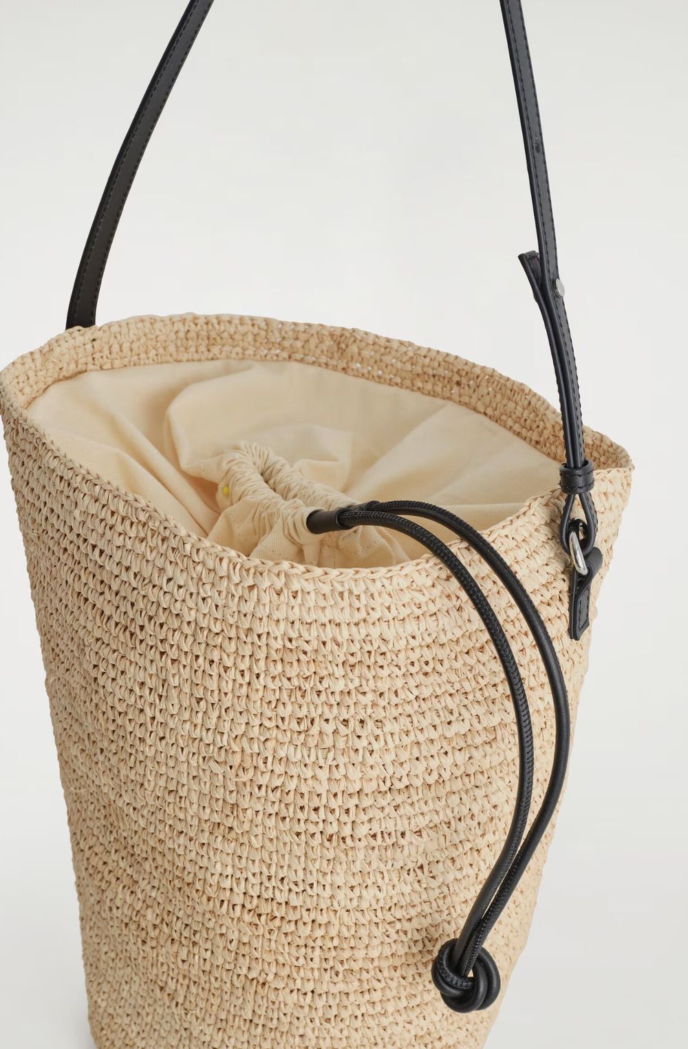 COS Bucket Straw Bag