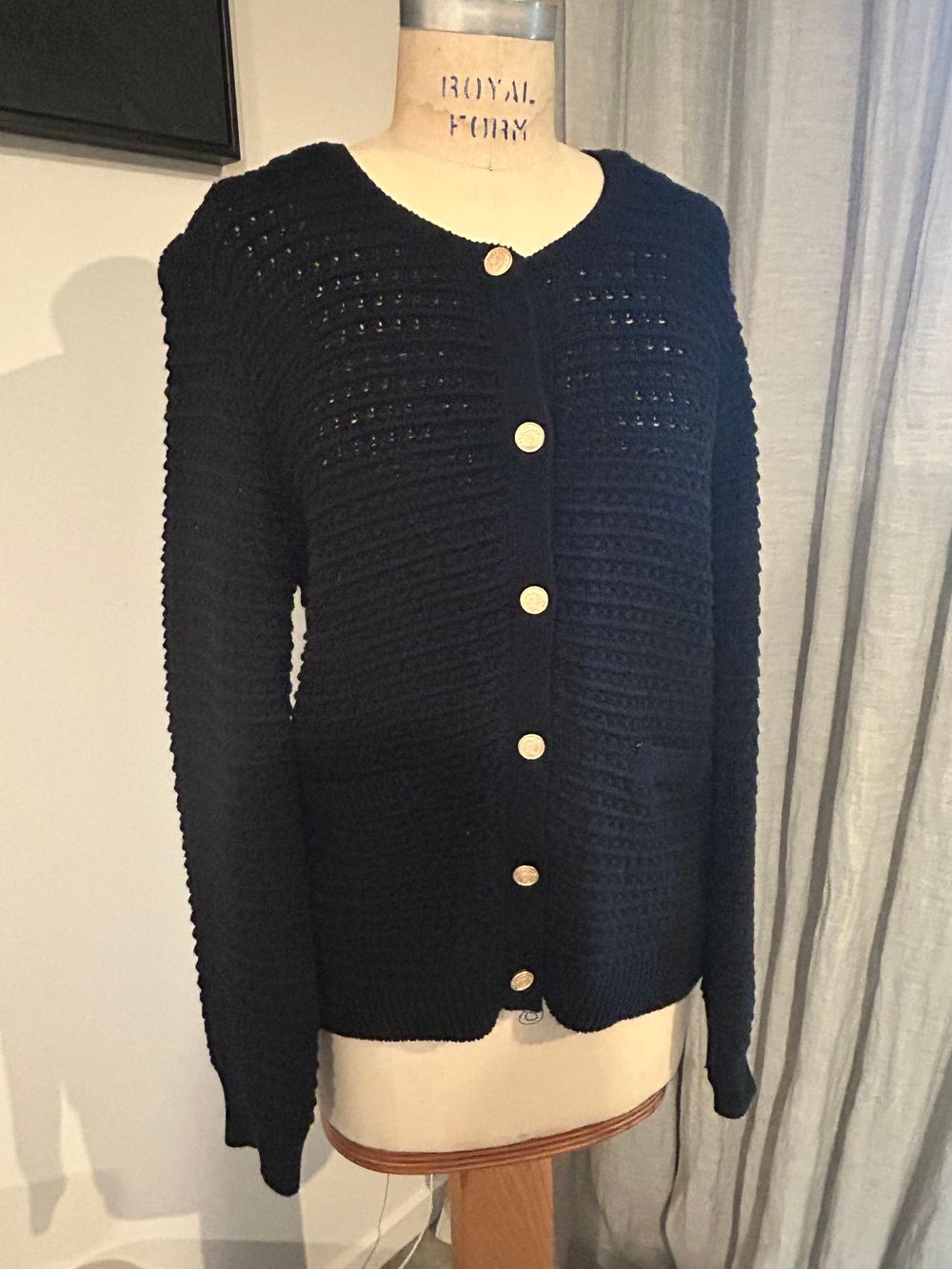Just Jeans Black Knit Cardigan