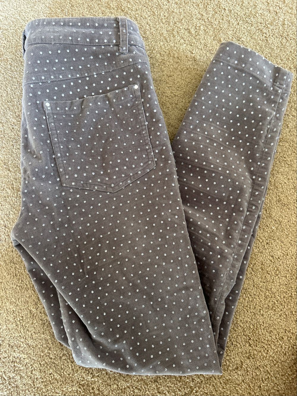 RUBY Grey Polka Dot Jeans