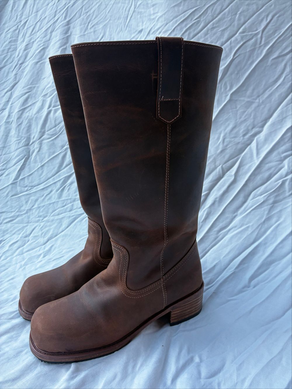 Handmade Full Leather Tall Boots US 8 | Never Worn | Free People Inspired