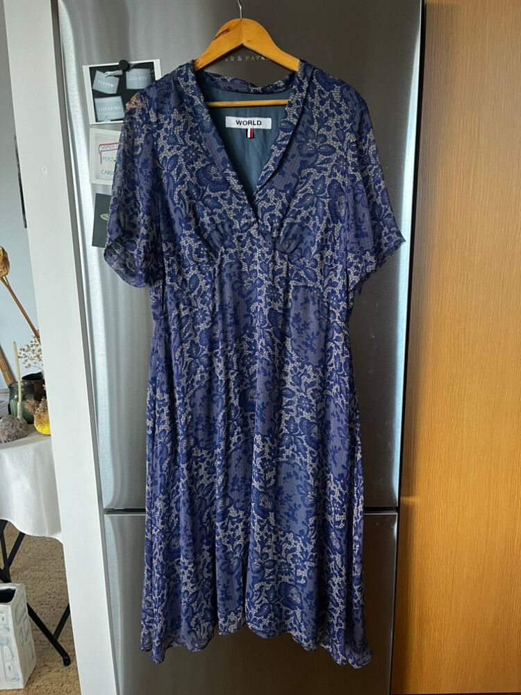 WORLD violet blue summer dress