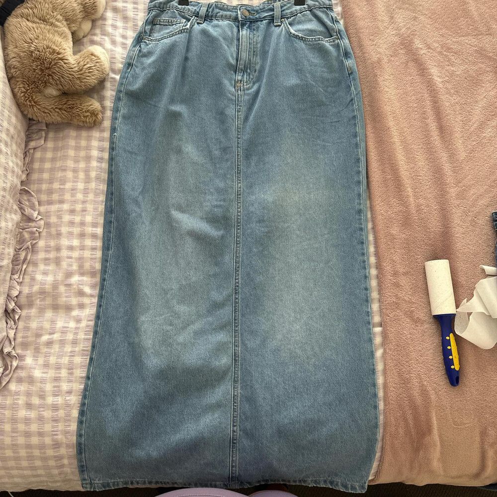Cotton On Blue Denim Maxi Skirt