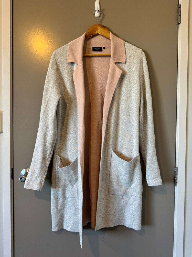 Jeans West Grey & Pink Cardigan