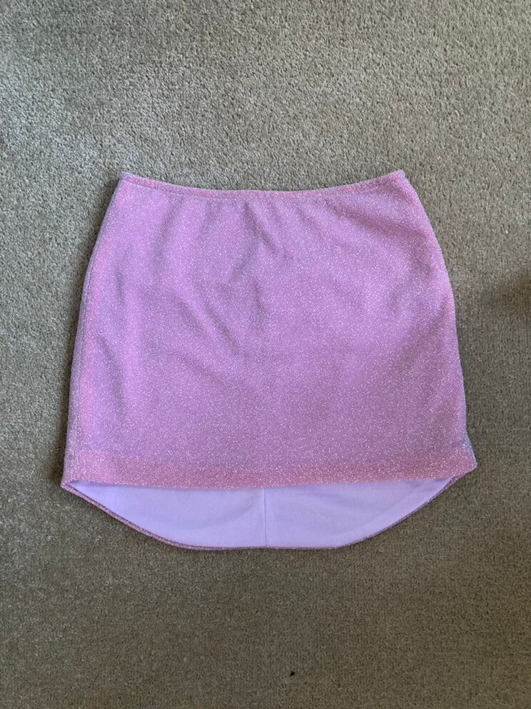 Pink Metallic Skirt
