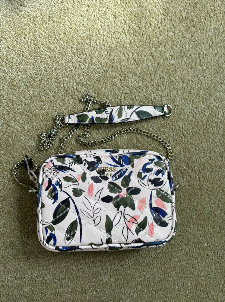 Pink Flower Crossbody Bag