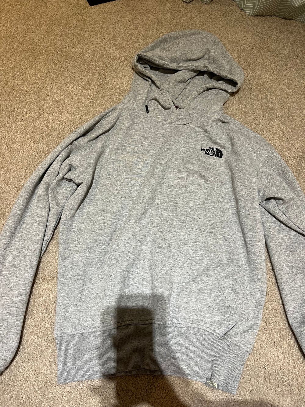 North face grey hoodie