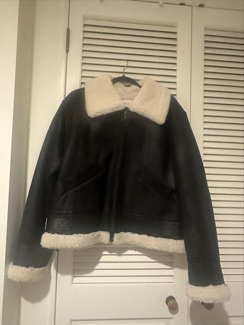 MAX Black Shearling Jacket