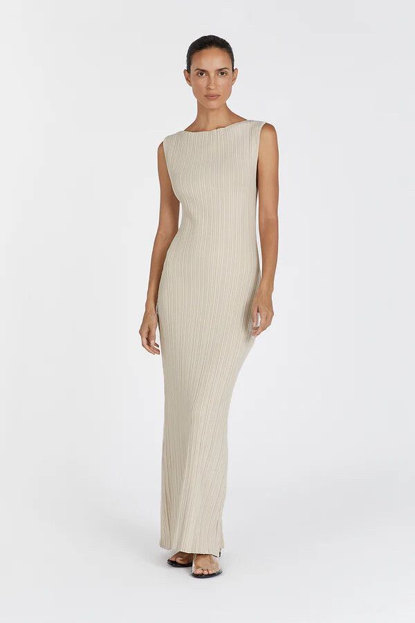 knit midi dress women self-portrait - Pink Viscose Knit Midi Dress