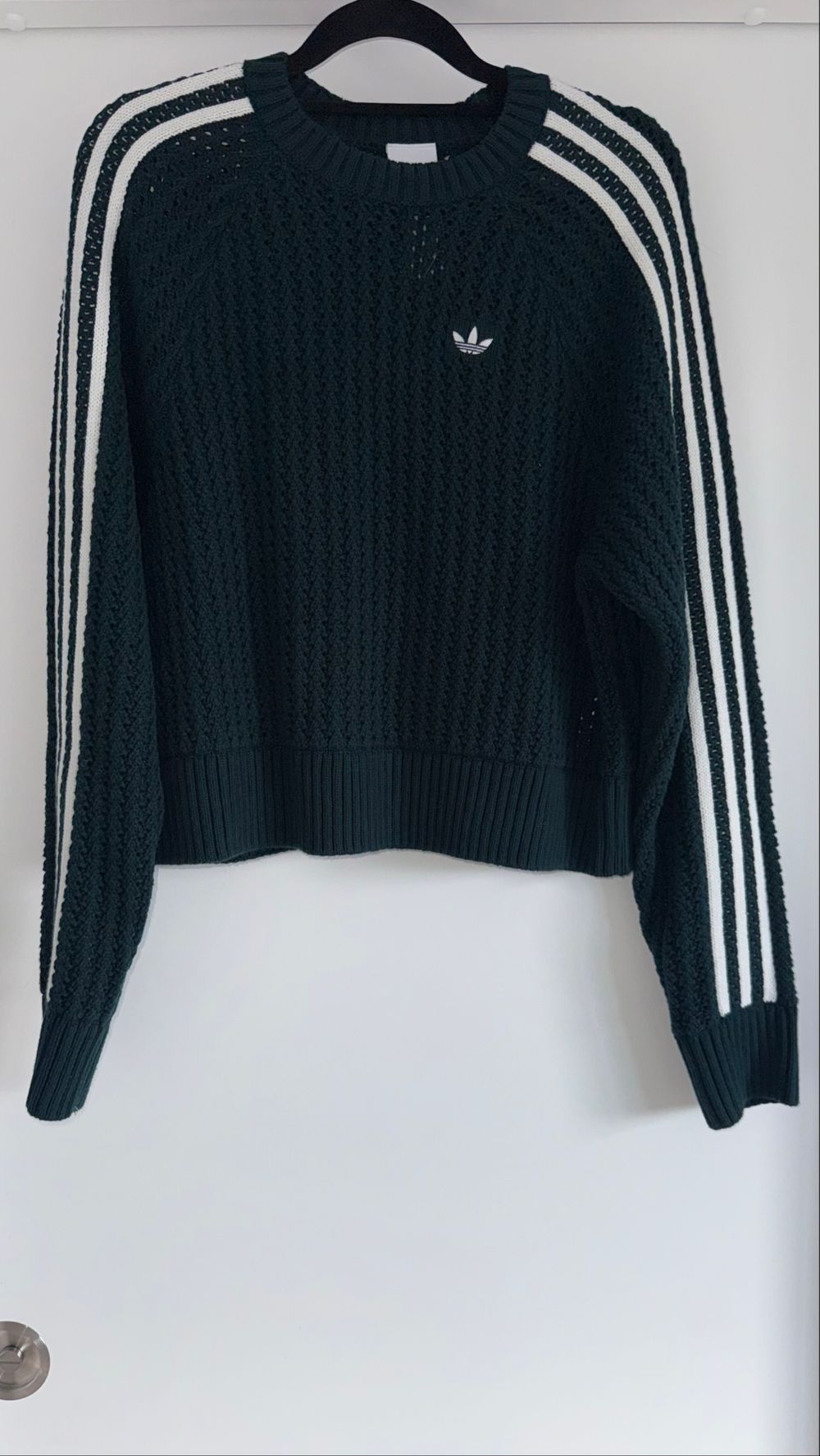 Adidas Green Knitted Crew Aurivy Jumper