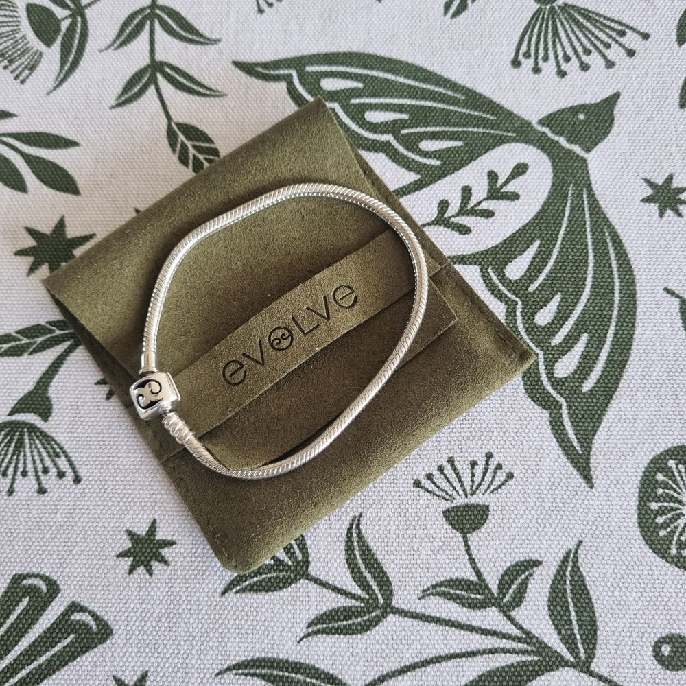 Evolve Signature Snake Chain Bracelet Stirling Silver