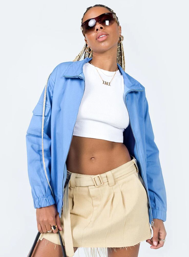 Princess Polly: Blue Bomber Jacket - XS/S (BRAND NEW)