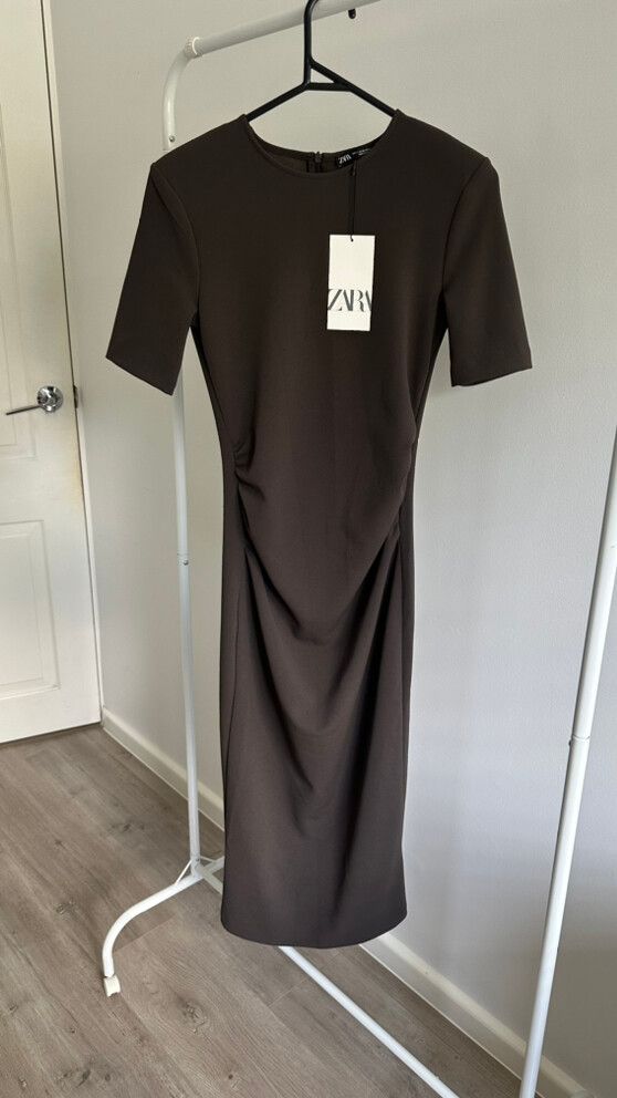 never fully dressed brown dress Burgundy Tilly Dress
