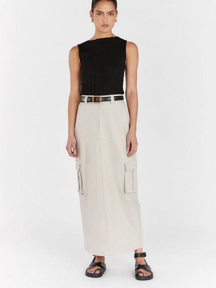 DISSH: HARLEY STONE CARGO MIDI SKIRT  - Size 6