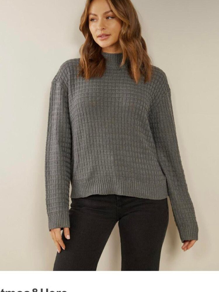 ATMOS & HERE: Terry Waffle Knit Jumper - Size 8