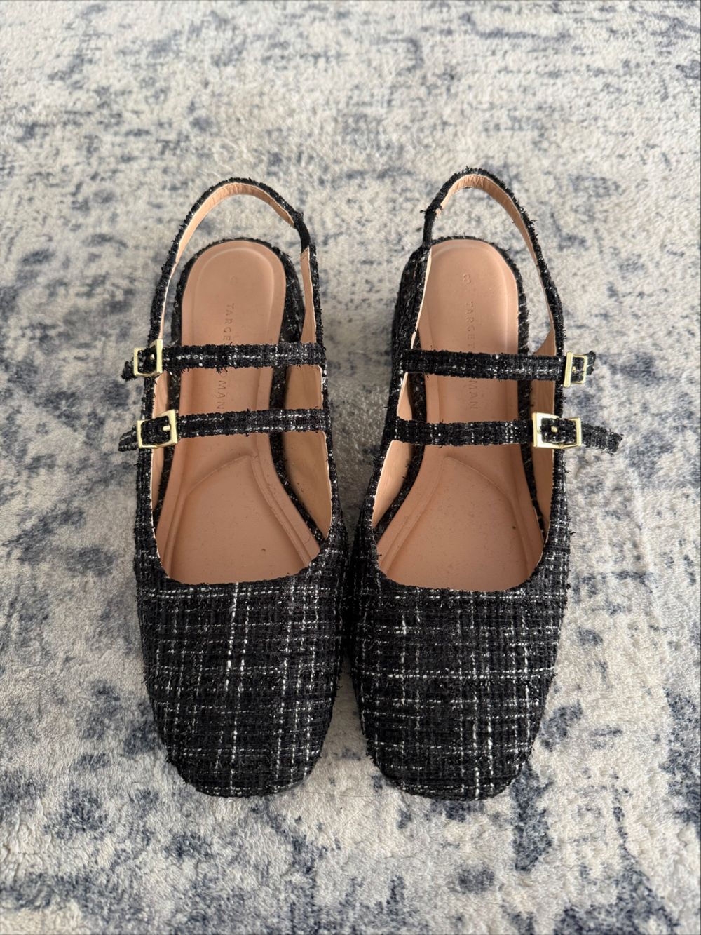 Womens Sling Back Doule Strap Mary-Jane Sandal - Amber - Size 8