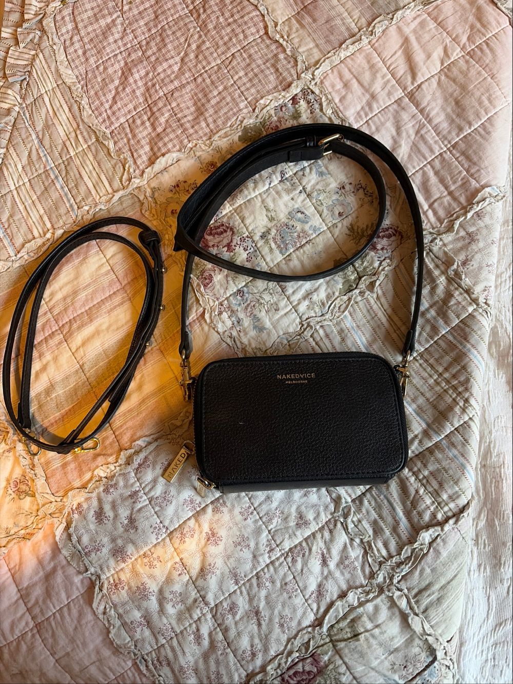 Nakedvice Black Crossbody Bag