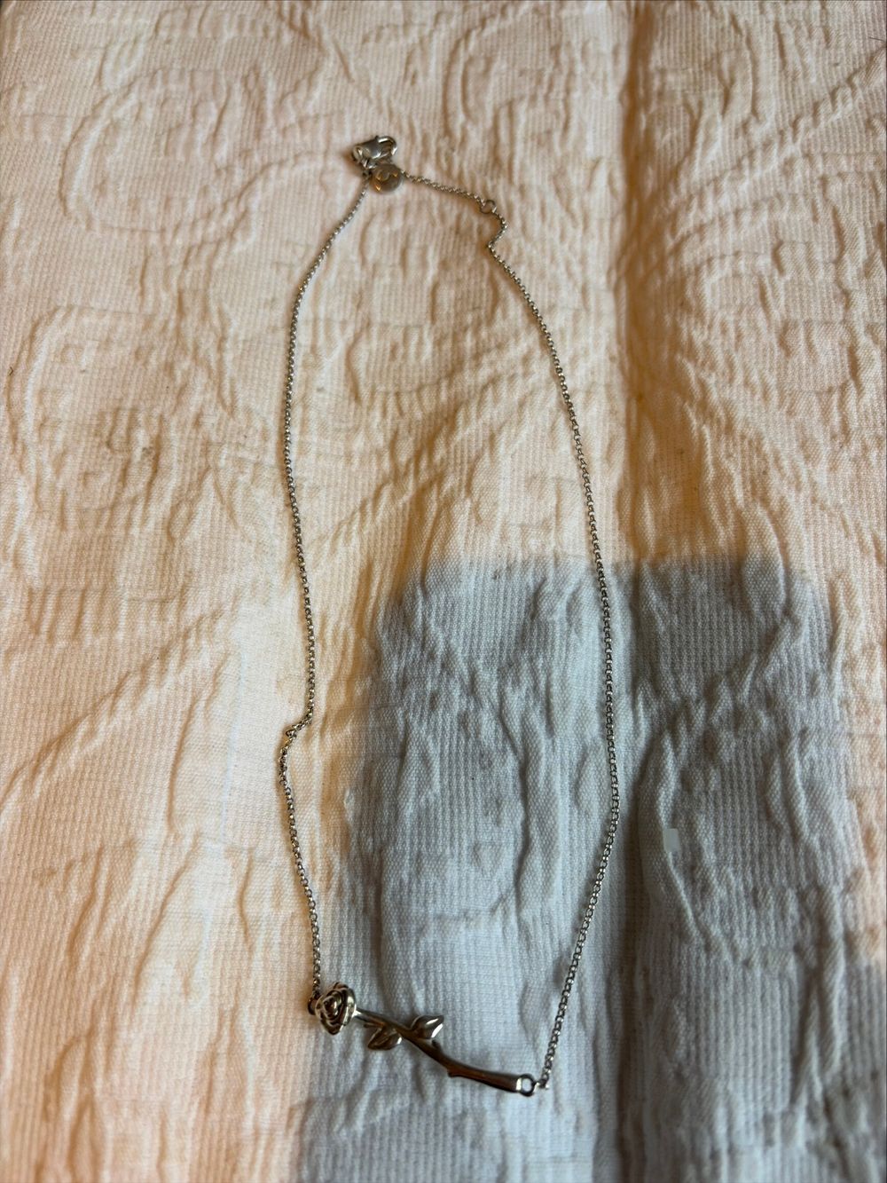 Stolen Girlfriends Club Silver Rose Pendant Necklace