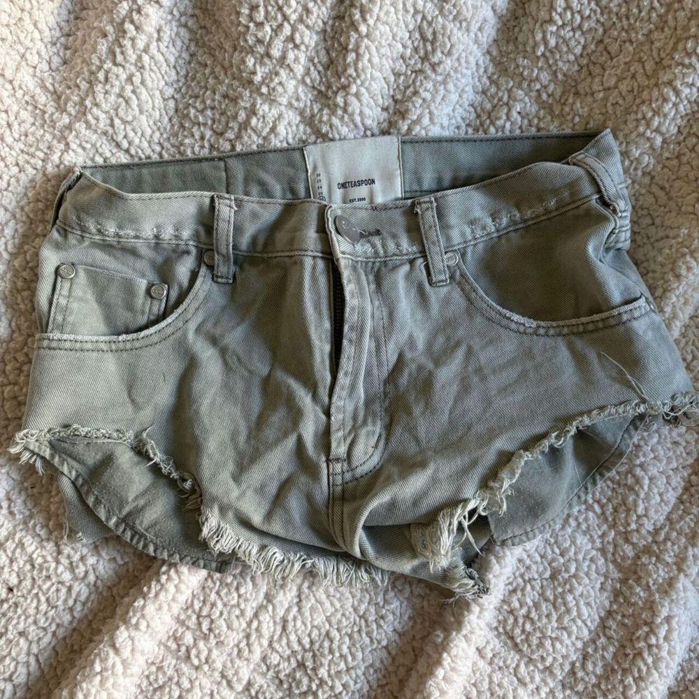 OneTeaspoon Khaki Denim Shorts