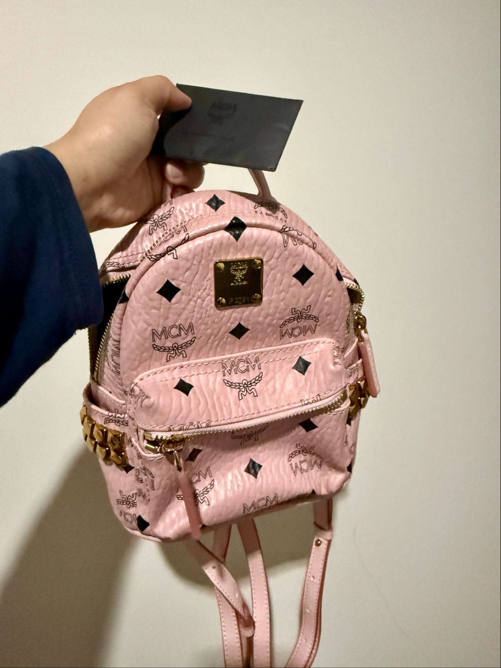 MCM Pink Mini Backpack