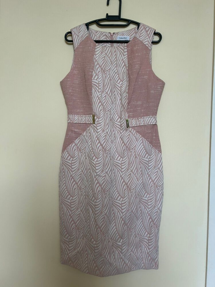 Calvin Klein Pink Patterned Dress
