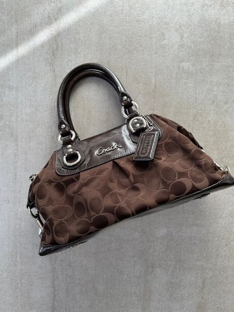 Coach Brown Signature Satchel