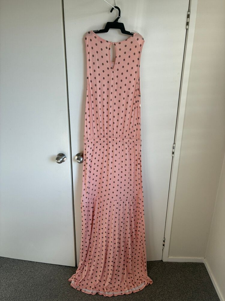 Ezibuy - Pink and Brown Maxi Dress on Designer Wardrobe