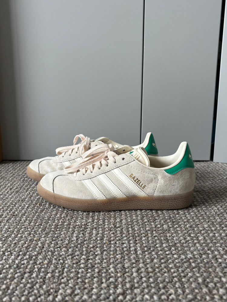 adidas gazelle silver green womens adidas Gazelle Shoes - Men's - Mineral Green / Off White / White main image 1