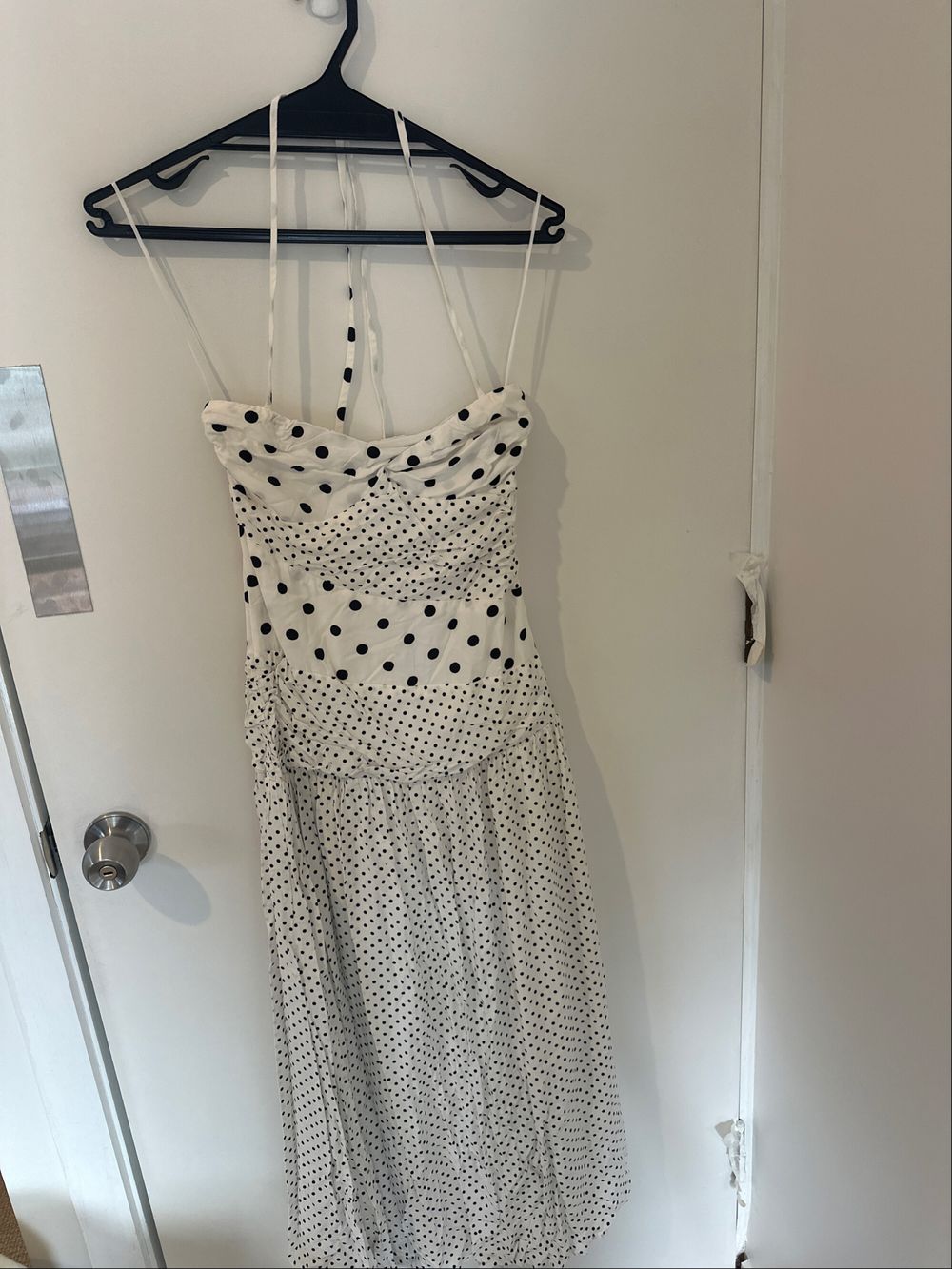 Princess Polly - Black And White Polka Dot Dress on Designer Wardrobe