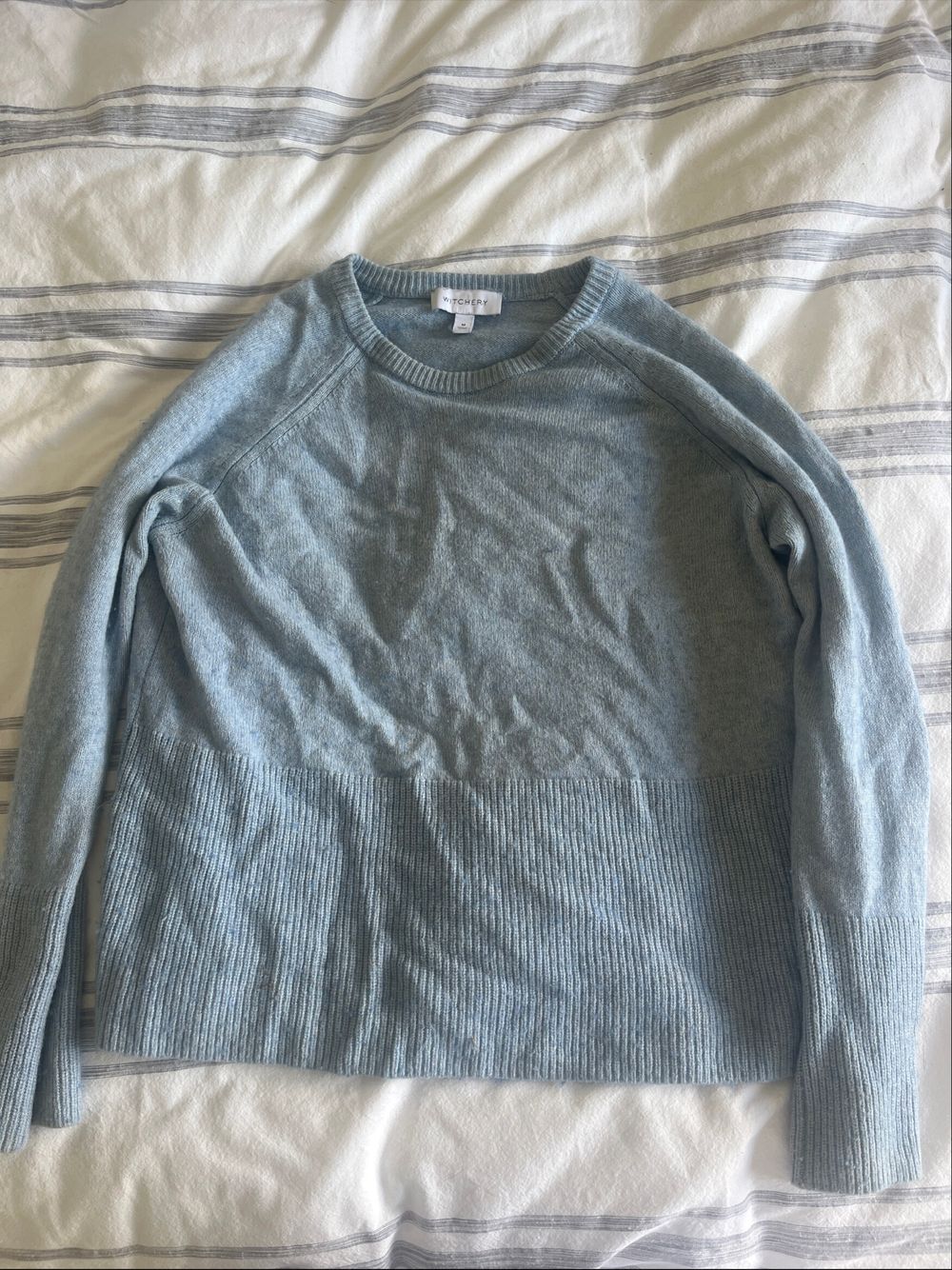 Witchery Blue Knit Jumper Size M