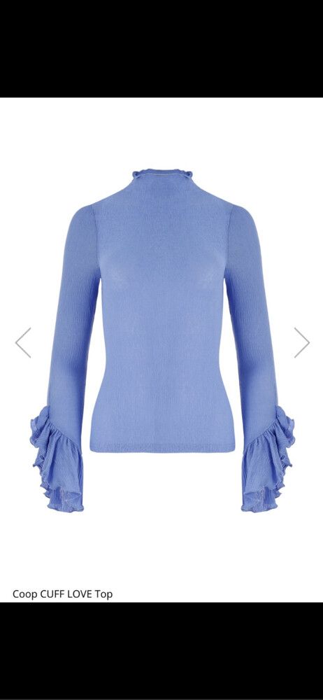 TRELISE COOPER Luxury Designer Bluebird Day Cuff Love M Top